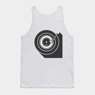 Vintage distressed DJ turntable Tank Top